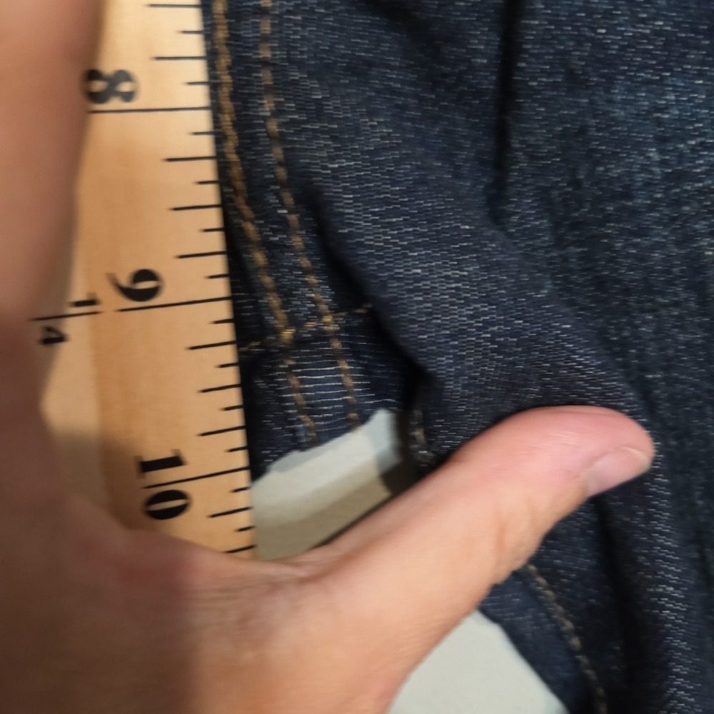 Levis 505 Straight Leg Jeans Womens‎ 4 Long Dark Wash Denim Blue NWT Mid Rise - Picture 5 of 6